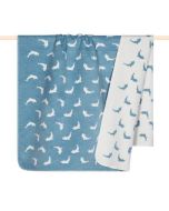 pad Kinderdecke DELPHIN 100 cm x 150 cm light blue