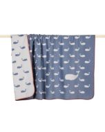 pad Kinderdecke WHALE 100 cm x 150 cm blue