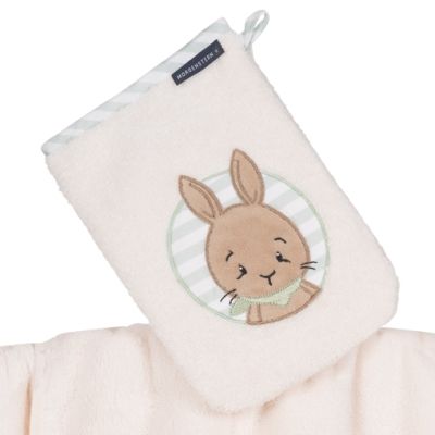 Morgenstern Waschhandschuh Hase-Creme