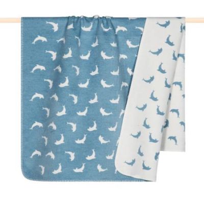 pad Kinderdecke DELPHIN 100 cm x 150 cm light blue