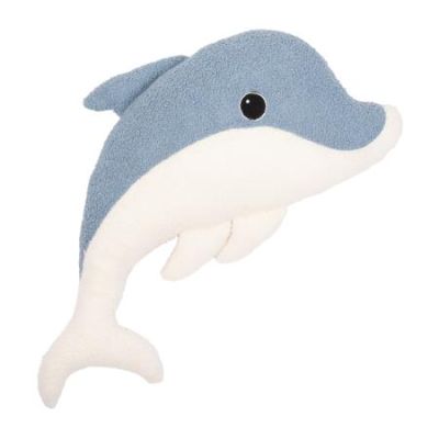 pad Kuschelkissen Kuscheltier DELPHIN 29 cm x 65 cm blue